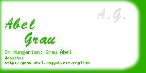 abel grau business card