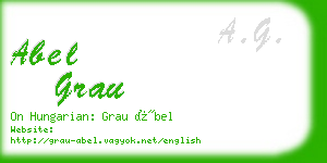 abel grau business card